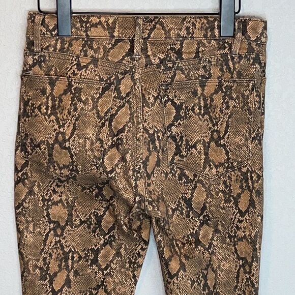 New FRAME High-Rise Snake-Effect Jeans Size 27 - Picture 7 of 16